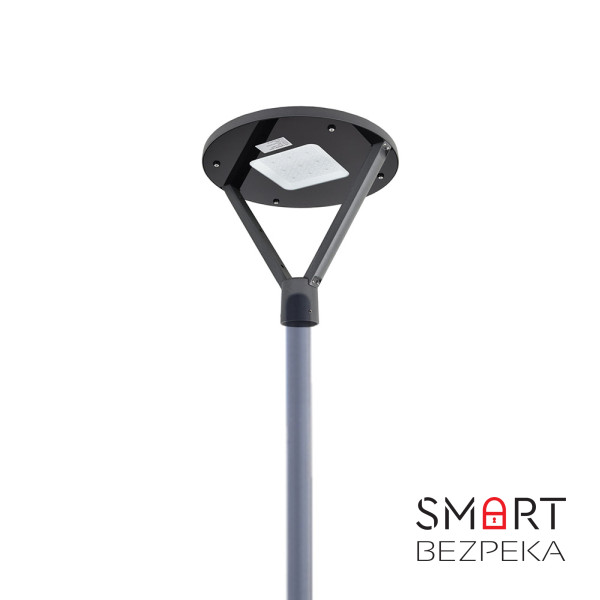 Комплект светильник светодиодный парковый Lightwell LW-GL-50FT + столб парковой серый 4м