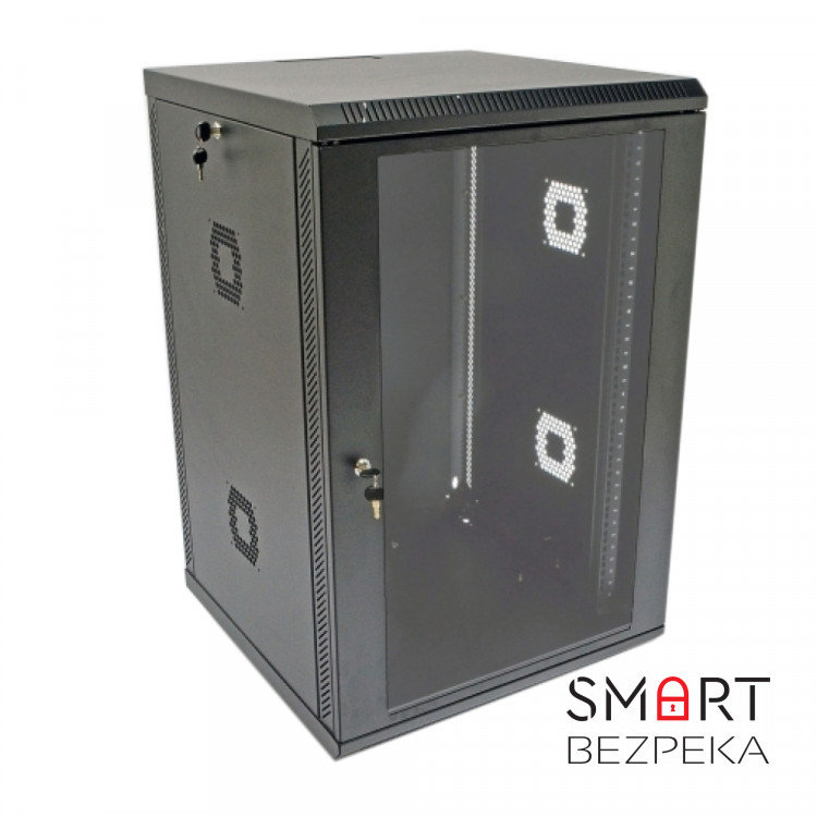 Шафа серверна CMS 18U 600 х 600 х 907 UA-MGSWA186B для мережевого обладнання