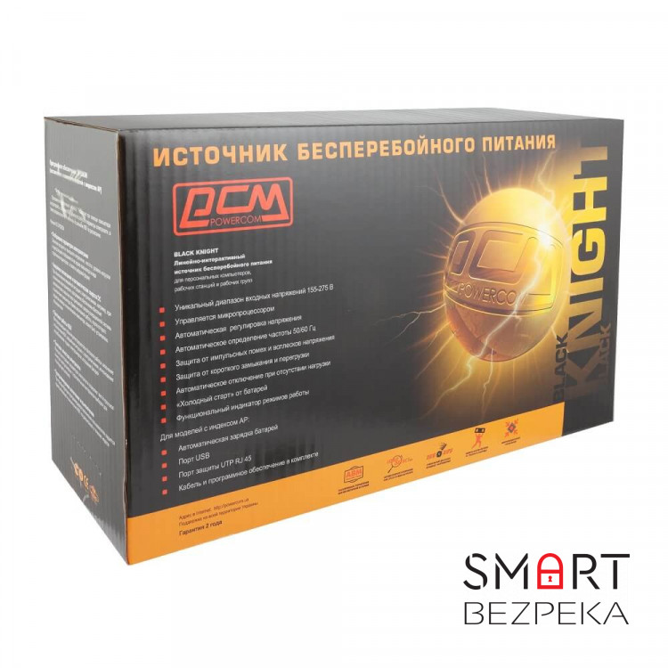 Джерело безперебійного живлення Powercom BNT-1200AP 1200ВА / 720Вт лінійно-інтерактивне