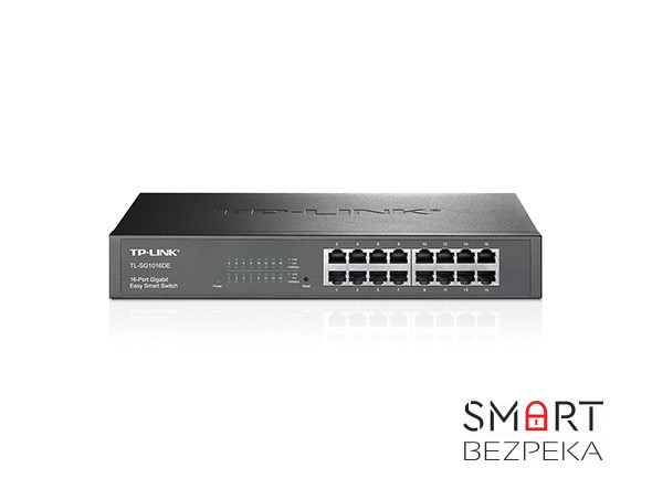 Коммутатор TP-LINK TL-SG1016DE 16xGE EasySmart 13" 1U