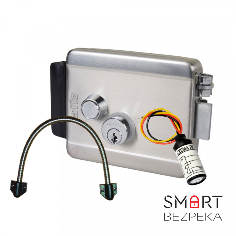 Комплект - електрозамок на хвіртку, в тамбур або офіс з керуванням від домофону