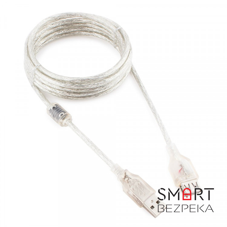 Подовжувач USB 2.0 AM/AF Cablexpert (CCF-USB2-AMAF-TR-10) 3 метри з феритовим кільцем