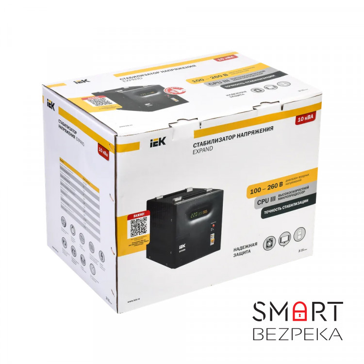 Стабілізатор напруги переносний EXPAND 10 кВА IEK
