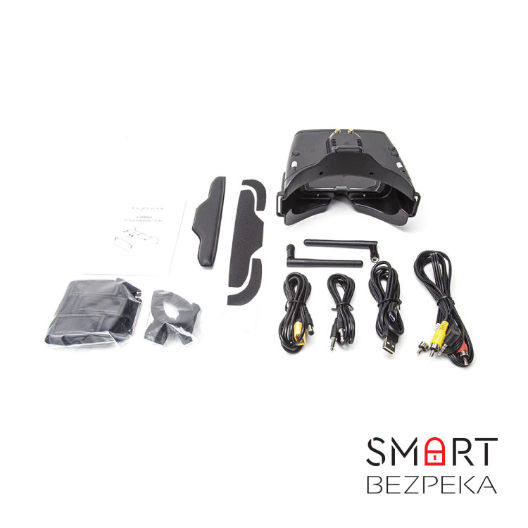 Видео шлем для FPV Skyzone Cobra X V4 5.8G LCD с приёмником SteadyView