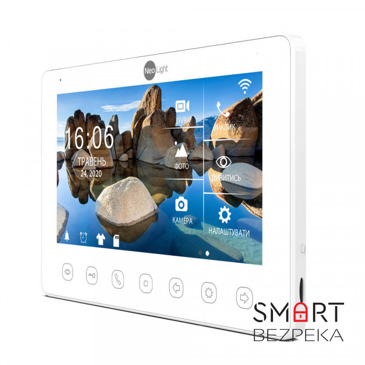 Комплект відеодомофона Neolight NeoKIT HD+ Black: відеодомофон 7" з детектором руху і 2 Мп відеопанель