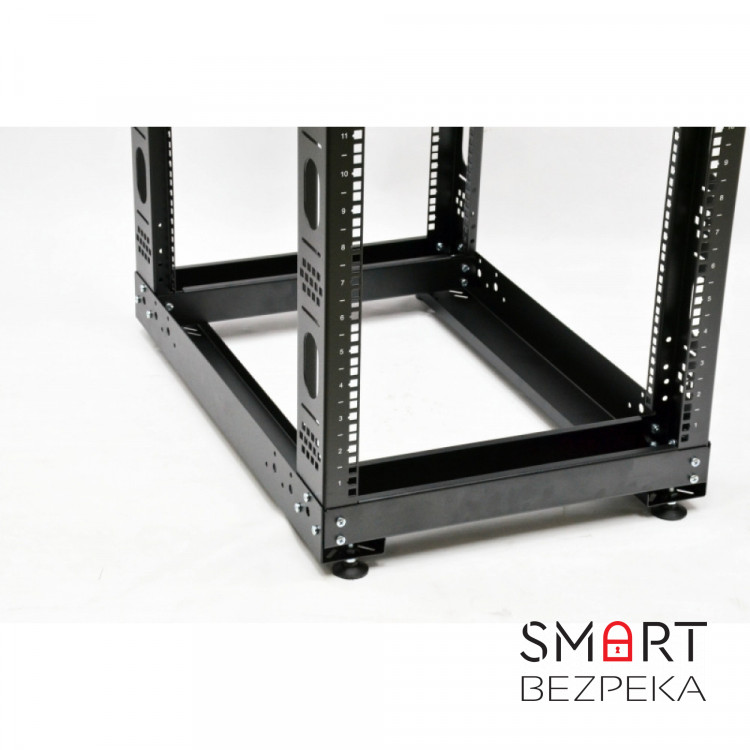 Стойкая двойная CMS UA-OF42-D-BK 42U черная (без ног)