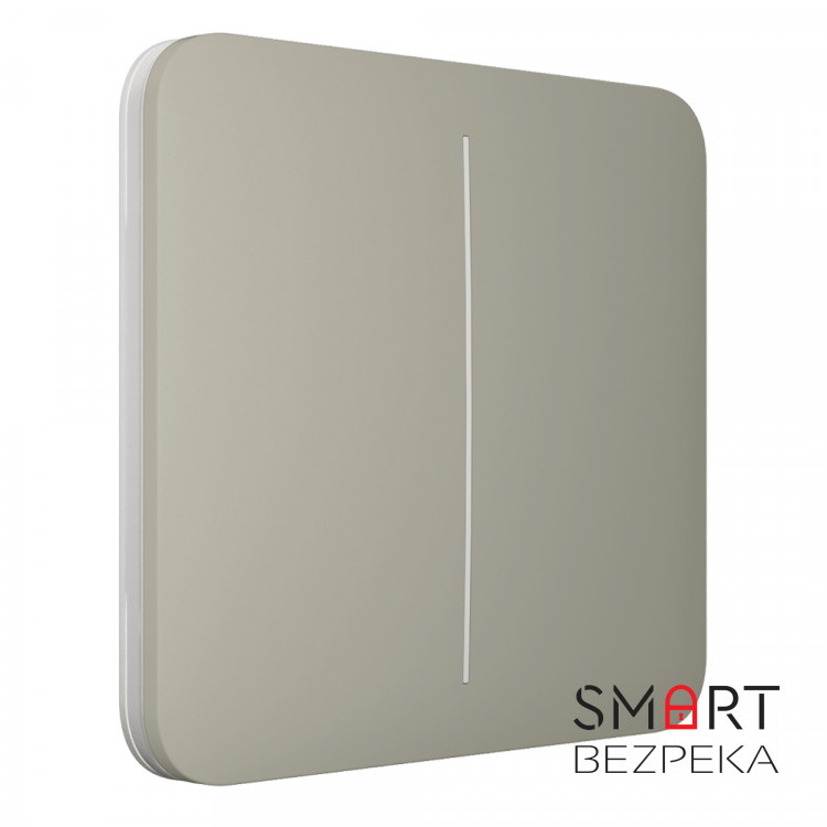 Вимикач Ajax LightSwitch 2-gang Olive двоклавішний