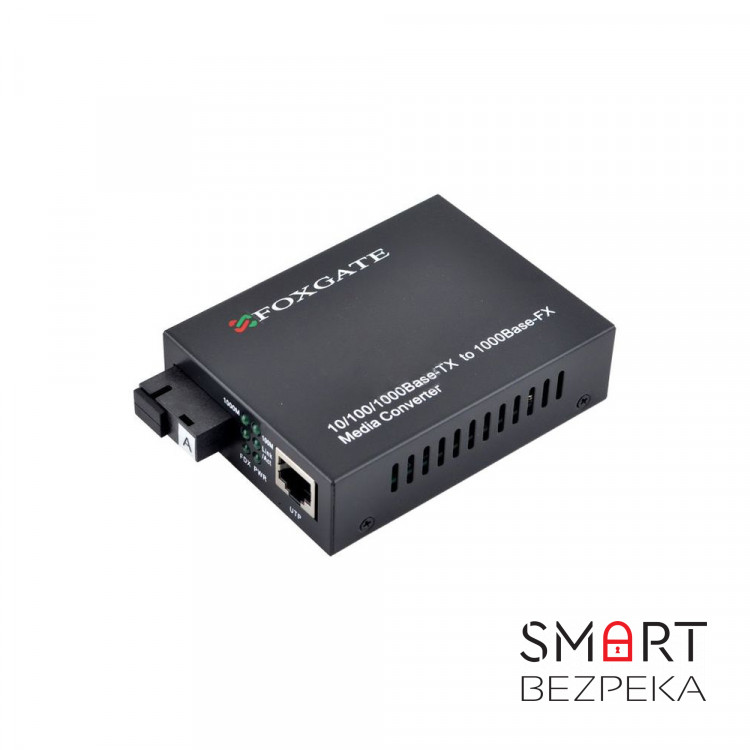 Медиаконвертер FoxGate EC-Q-1G-1SM-1310nm-20 км