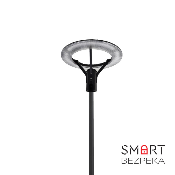 Комплект светильник светодиодный парковый Lightwell LW-GL-50S + столб парковый черный 4 м