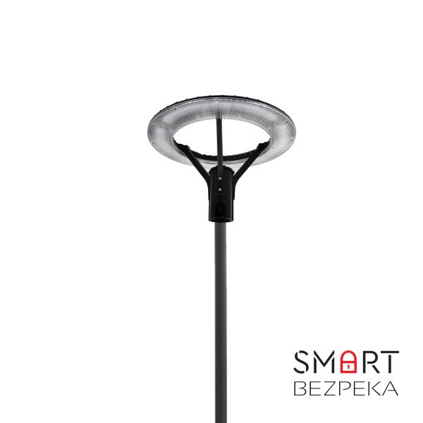 Комплект світильник світлодіодний парковий Lightwell LW-GL-50S + стовп парковий чорний 4 м