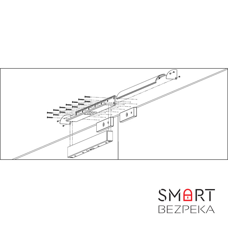 Куток MBK-280NDLC монтажний для системи контролю доступу