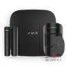 Комплект сигналізації та захисту від потопу Ajax StarterKit 2 Black + Ajax WaterStop 1/2" Black + у подарунок датчик затоплення Ajax LeaksProtect black