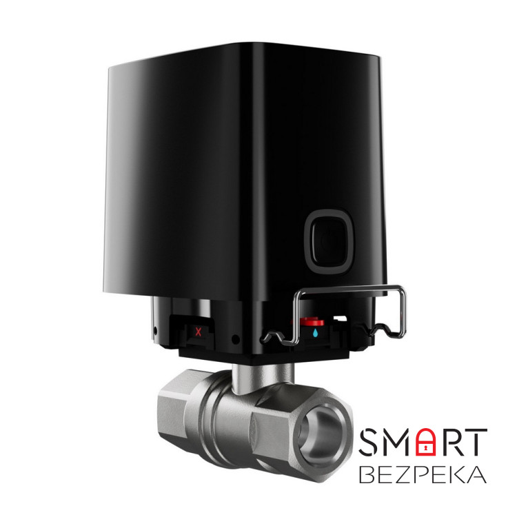 Комплект сигналізації та захисту від потопу Ajax StarterKit 2 Black + Ajax WaterStop 1/2" Black + у подарунок датчик затоплення Ajax LeaksProtect black