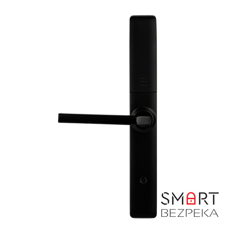 Умный дверной биометрический замок SEVEN LOCK SL-7762BF black (врезная часть 3585)
