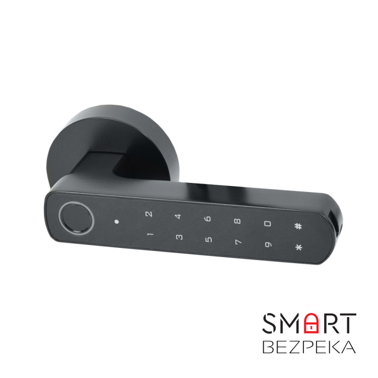 Умный дверной замок Atis Lock BT-100-T Black с доступом по отпечатку пальца и поддержкой Tuya Smart