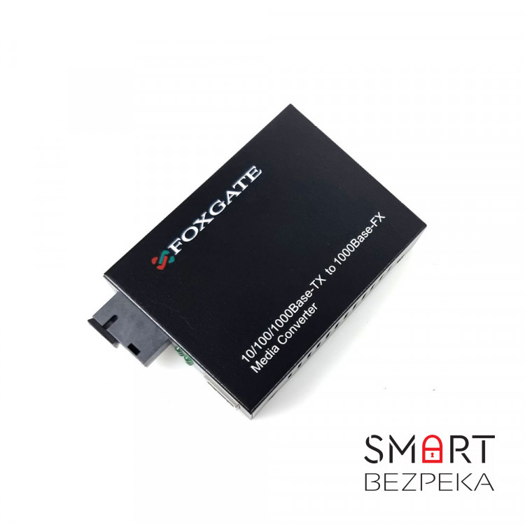 Медиаконвертер FoxGate EC-Q-1G-1SM-1550nm-20 км