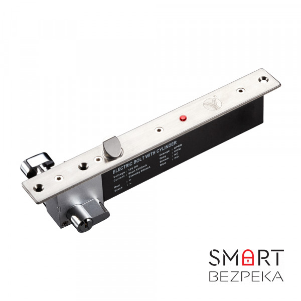 Ригельный замок YB-600C(LED) врезной для системы контроля доступа