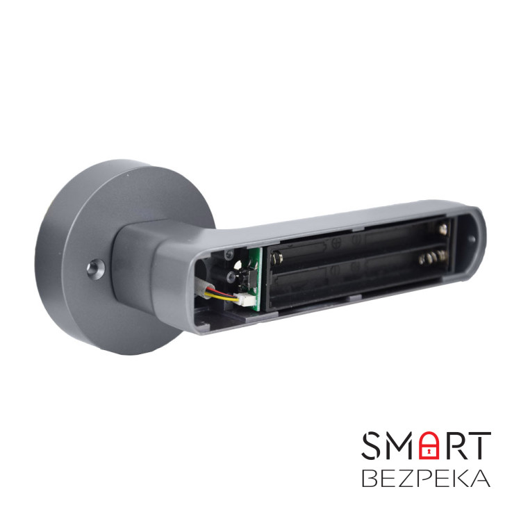 Умный дверной замок Atis Lock BT-100-T Grey с доступом по отпечатку пальца и поддержкой Tuya Smart