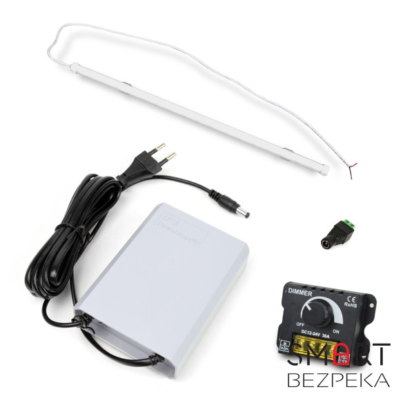 Комплект для керування LED підсвічуванням із регулятором яскравості та джерелом безперебійного живлення