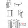 Скоростной турникет Came HG 02 GL-S с одной раздвижной створкой