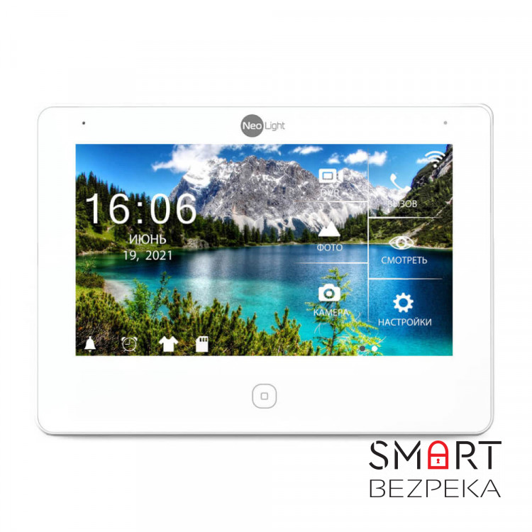 Комплект видеодомофона Neolight NeoKIT HD Pro WF Graphite: видеодомофон 7" с Wi-Fi с детектором движения и 2 Мп видеопанель