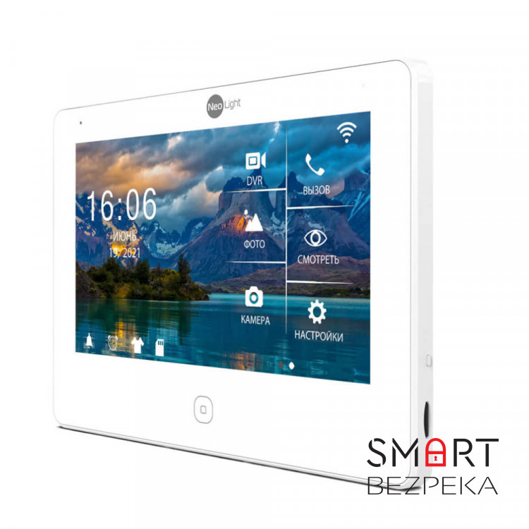 Комплект видеодомофона Neolight NeoKIT HD Pro WF Graphite: видеодомофон 7" с Wi-Fi с детектором движения и 2 Мп видеопанель