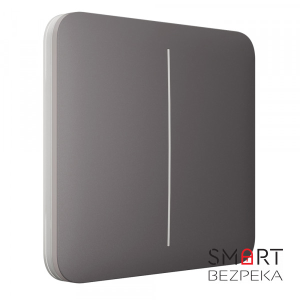Вимикач Ajax LightSwitch 2-gang Grey двоклавішний