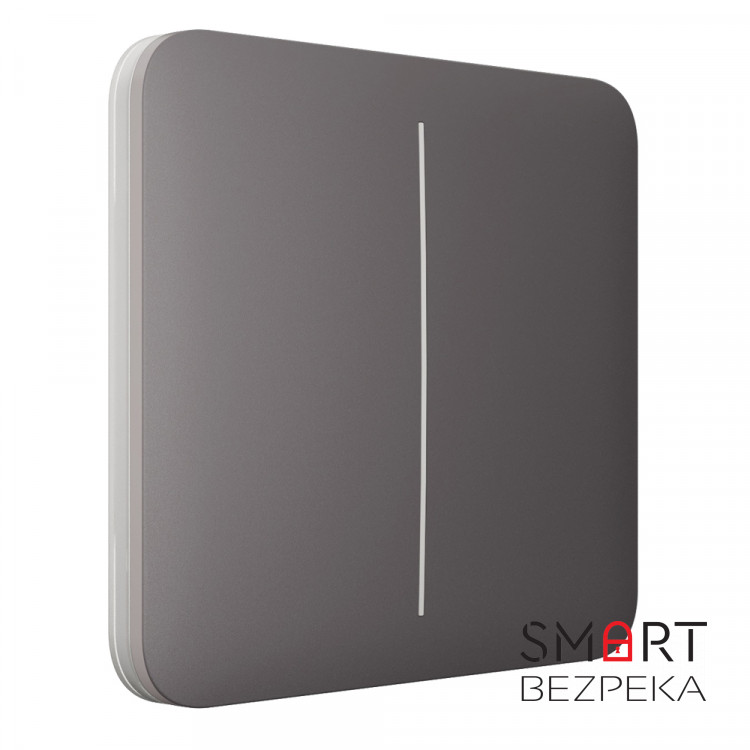 Вимикач Ajax LightSwitch 2-gang Grey двоклавішний