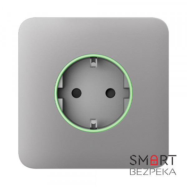 Передня панель Ajax SoloCover (type F) fog для вбудованої розетки