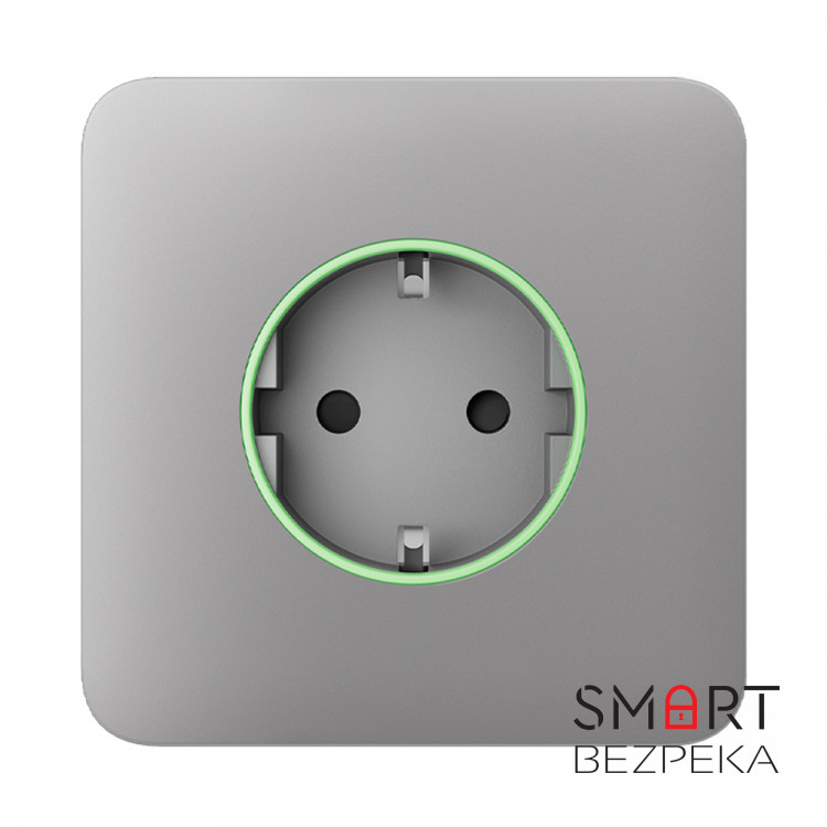 Передня панель Ajax SoloCover (type F) fog для вбудованої розетки