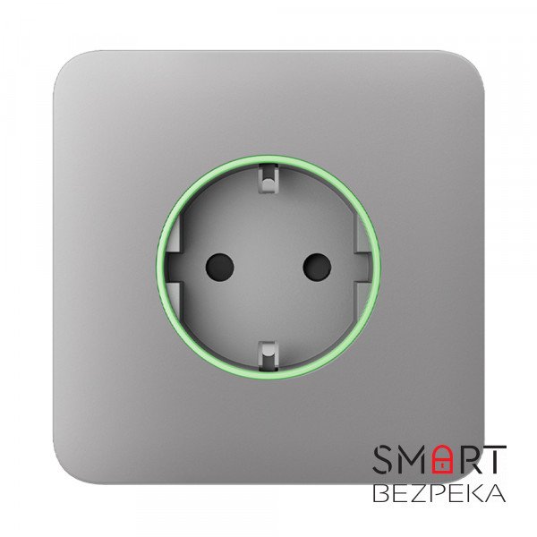 Передня панель Ajax SoloCover (type F) fog для вбудованої розетки