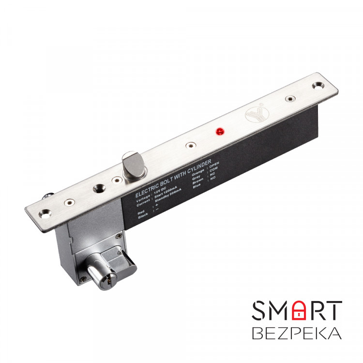 Замок ригеля YB-630C LED врізний для системи контролю доступу