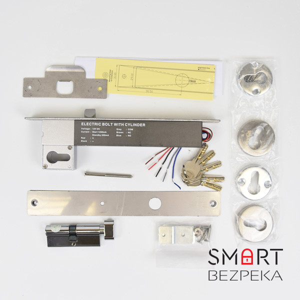 Замок ригеля YB-630C LED врізний для системи контролю доступу