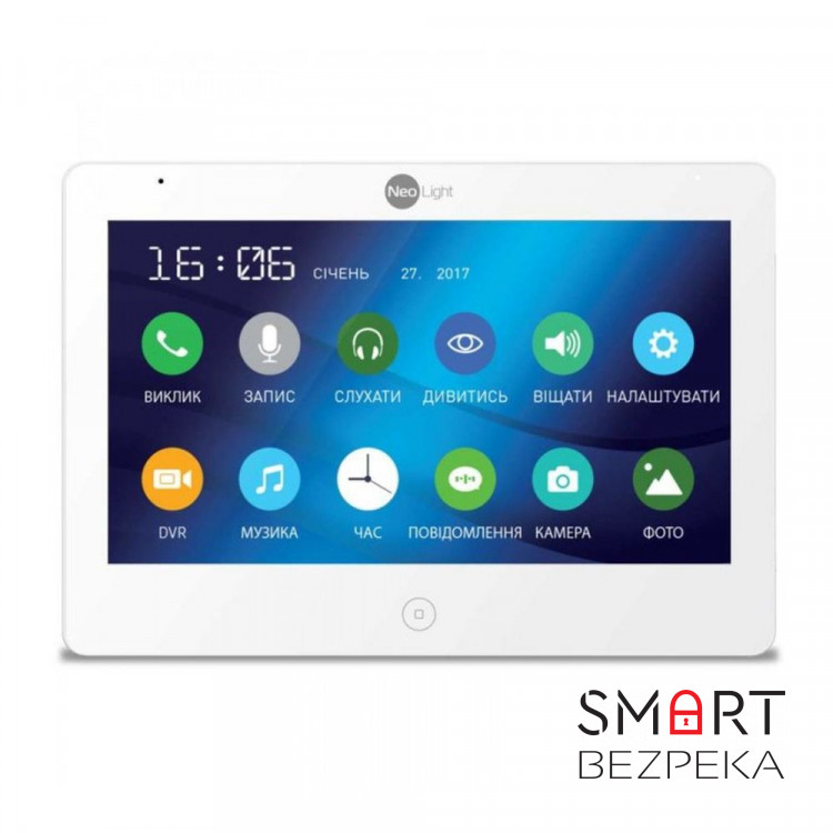 Комплект видеодомофона Neolight MEZZO HD WF / Solo FHD Graphite: видеодомофон 10" c Wi-Fi с детектором движения и 2 Мп видеопанель