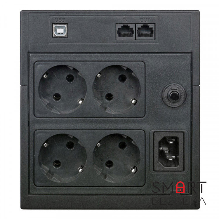 Джерело безперебійного живлення Powercom RPT-2000AP Schuko 2000ВА / 1200Вт лінійно-інтерактивне