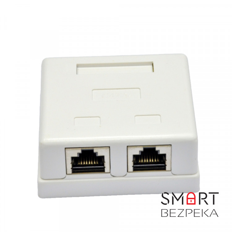 Розетка зовнішня EPNew 2хSTP, кат. 6, RJ45