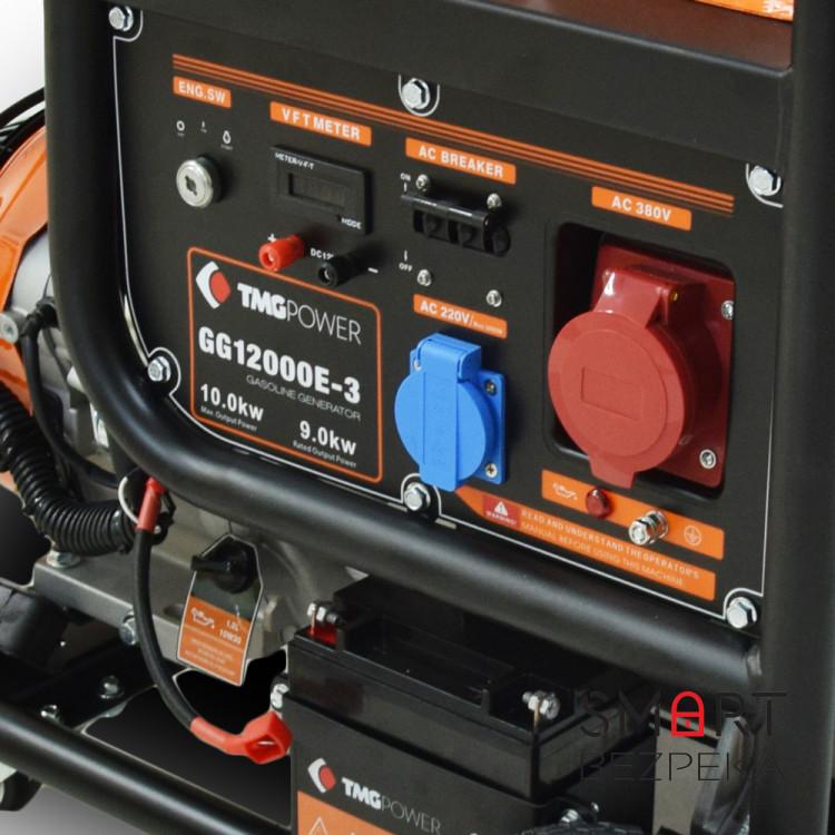 Бензиновый генератор TMG Power GG12000E-3 максимальная мощность 10 кВт