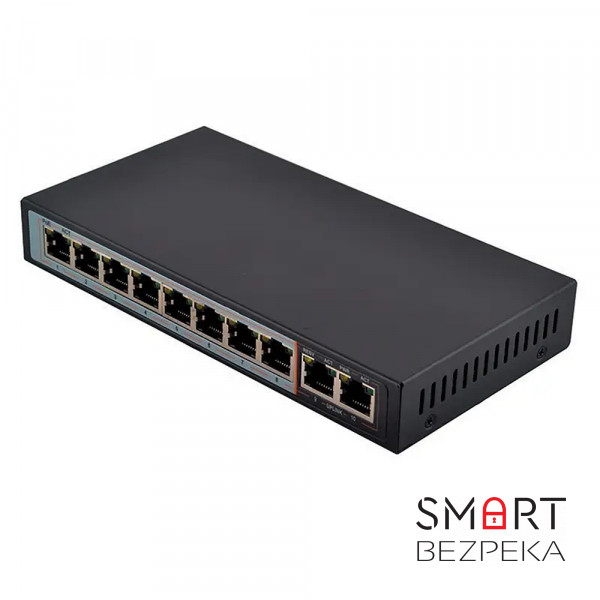 PoE-комутатор FoxGate S6008-G2-AI POE Watchdog 8-портовий некерований