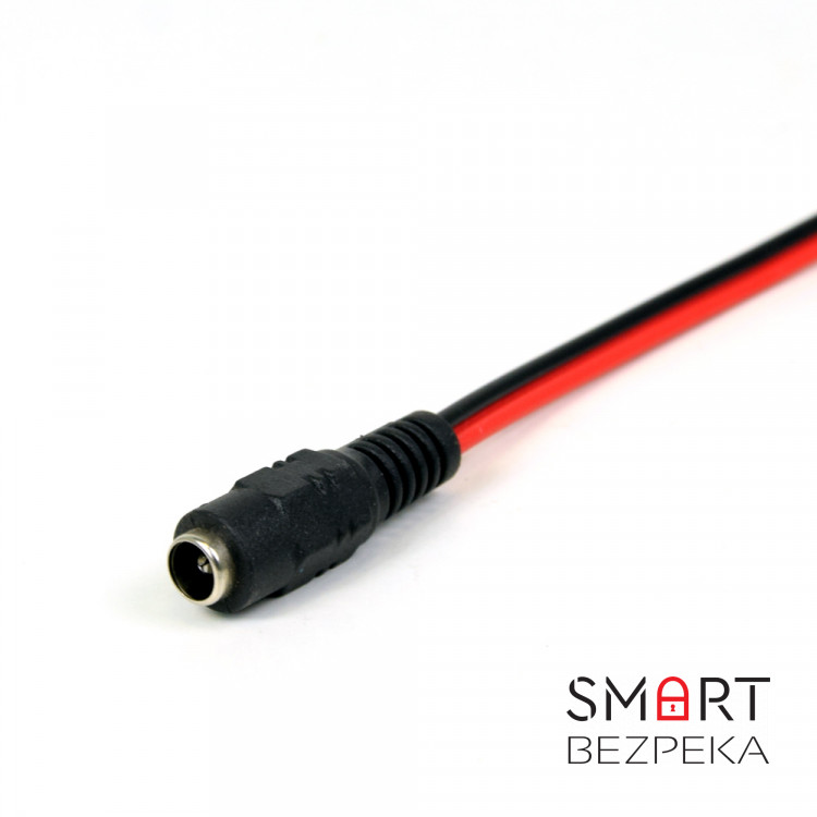 Роз'єм живлення (мама, female) Power jack 2.1*5.5mm з дротом 20 см