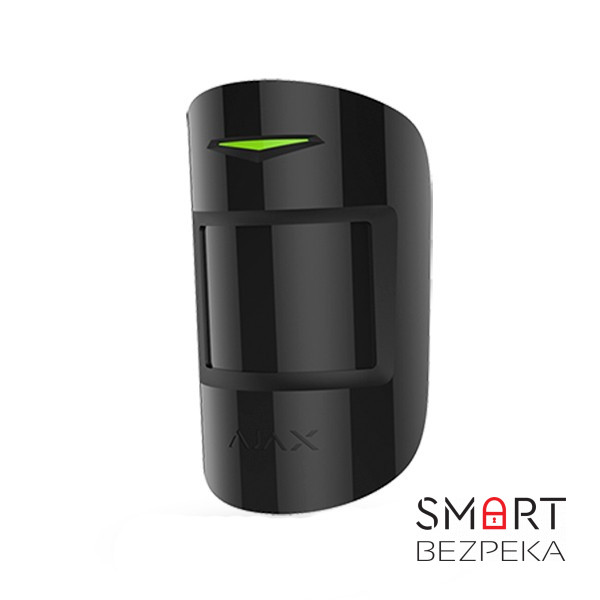 Бездротовий датчик руху Ajax MotionProtect Plus black з мікрохвильовим сенсором