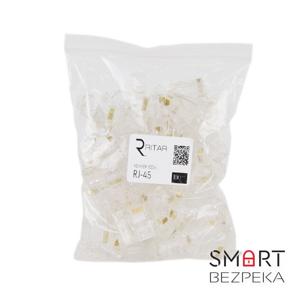 Конектор UTP RJ45 8 піновий (100 шт.)