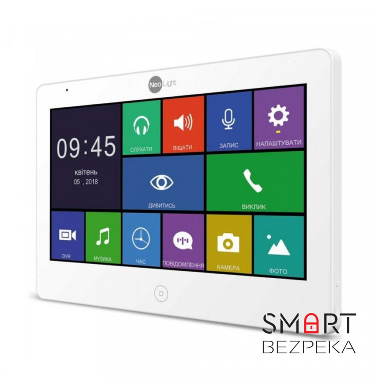Комплект відеодомофона Neolight MEZZO HD WF / Solo FHD Silver: відеодомофон 10" з Wi-Fi з детектором руху і 2 Мп відеопанель