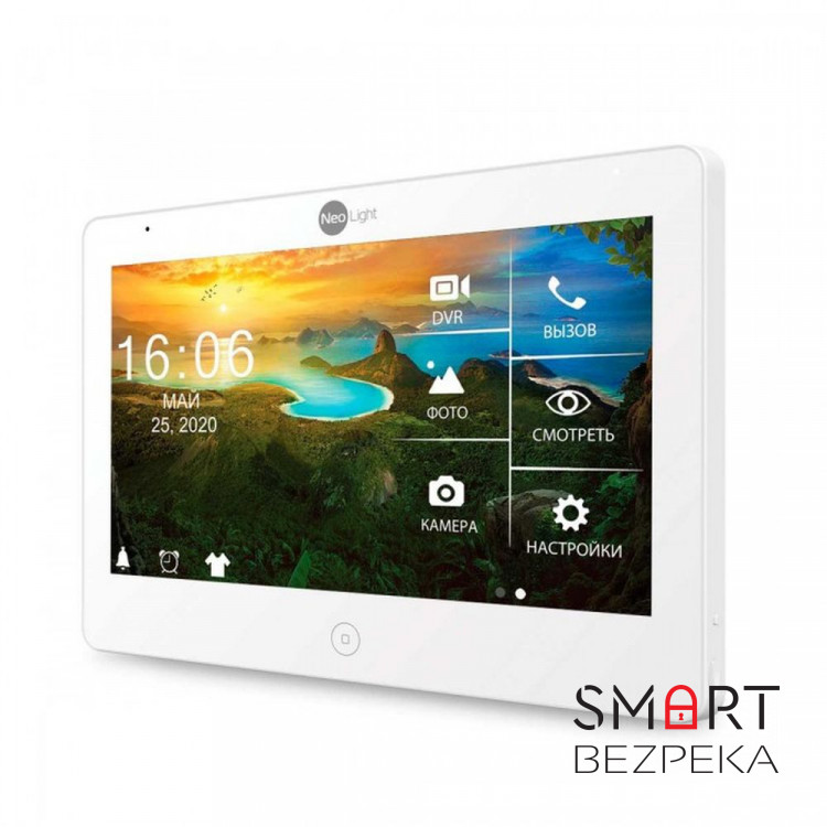 Комплект видеодомофона Neolight MEZZO HD WF / Solo FHD Silver: видеодомофон 10" с Wi-Fi с детектором движения и 2 Мп видеопанель