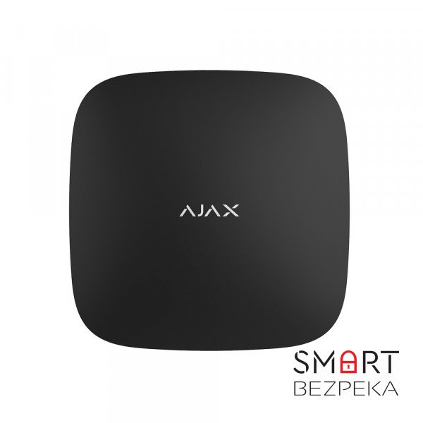 Інтелектуальна централь Ajax Hub Plus black з підтримкою 2 SIM-карт і Wi-Fi