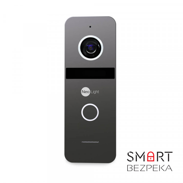 Комплект відеодомофона Neolight NeoKIT HD Pro Graphite: відеодомофон 7" з детектором руху і 2 Мп відеопанель