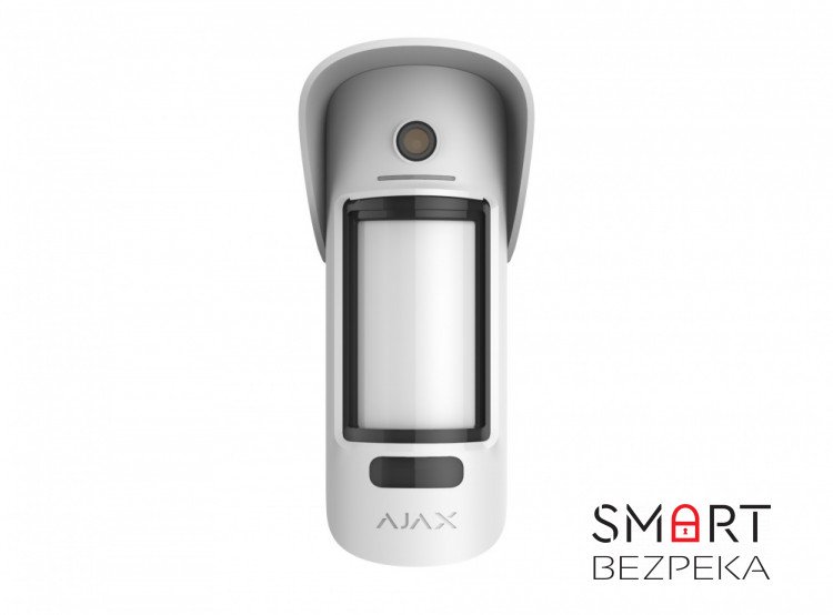 Уличный датчик движения с продвинутой защитой от маскирования и иммунитетом к животным Ajax MotionCam Outdoor (PhOD) с фотофиксацией по тревоге и по запросу