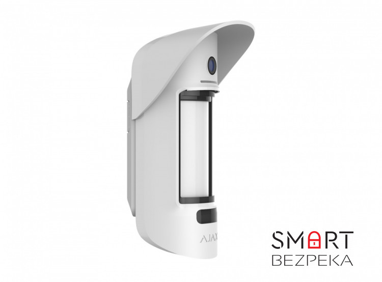 Вуличний датчик руху з просунутим захистом від маскування та імунітетом до тварин Ajax MotionCam Outdoor (PhOD) з фотофіксацією по тривозі та за запитом