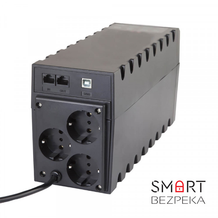 Джерело безперебійного живлення Powercom RPT-600A Schuko 600ВА / 360Вт лінійно-інтерактивне