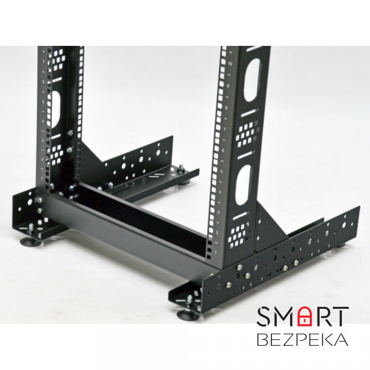 Стійка однорамна CMS UA-OF24-S-BK 24U чорна (без ніг)