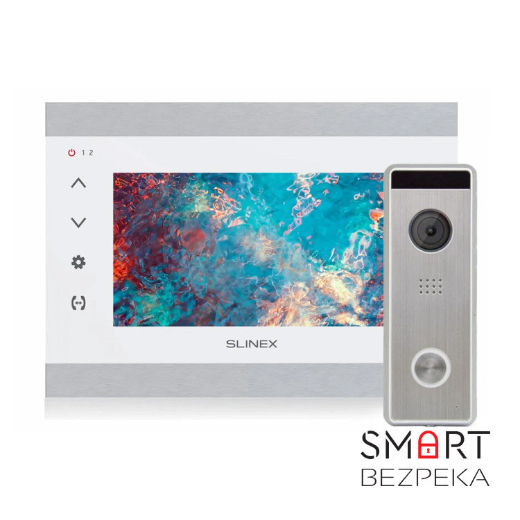 Комплект видеодомофона Slinex SL-07N Cloud (silver+white) с Wi-Fi + Tantos Triniti HD